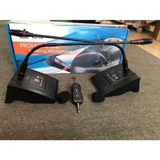 Micro hội nghị không dây 2 Mic AD 28 độ nhạy cao, bắt mic tốt, Mic cổ ngỗng không dây Dùng cho phòng họp