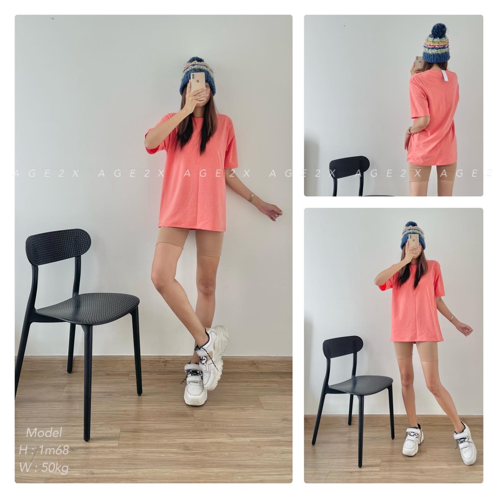 Quá hot với áo thun trơn AGE2X Tone màu phải nói là siêu hot trend thường xuyên cháy hàng phom oversize