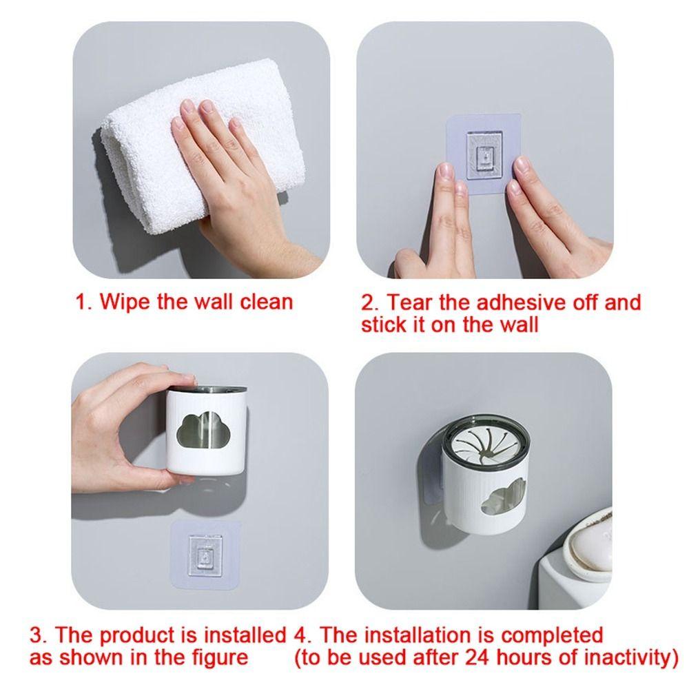 Giá Đỡ Bàn Chải Đánh Răng Tự Động Gắn Tường Chống Thấm Nước Tiện Lợi