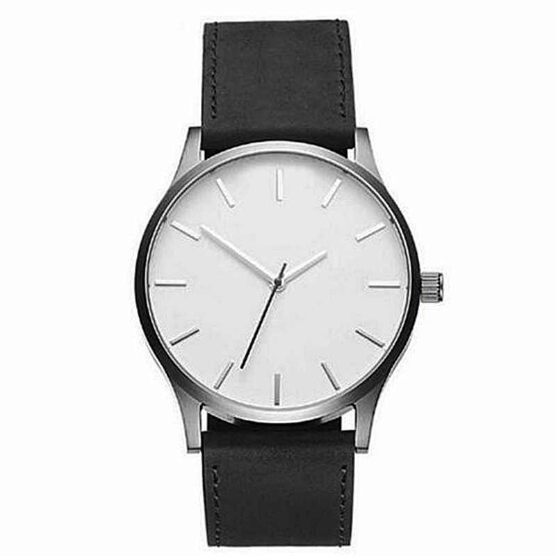 Đồng Hồ Quartz Mặt Lớn Dây Da Thời Trang Cho Nam