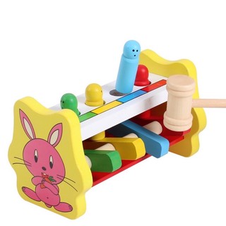 BỘ ĐỒ CHƠI GỖ ĐẬP CHUỘT THỎ