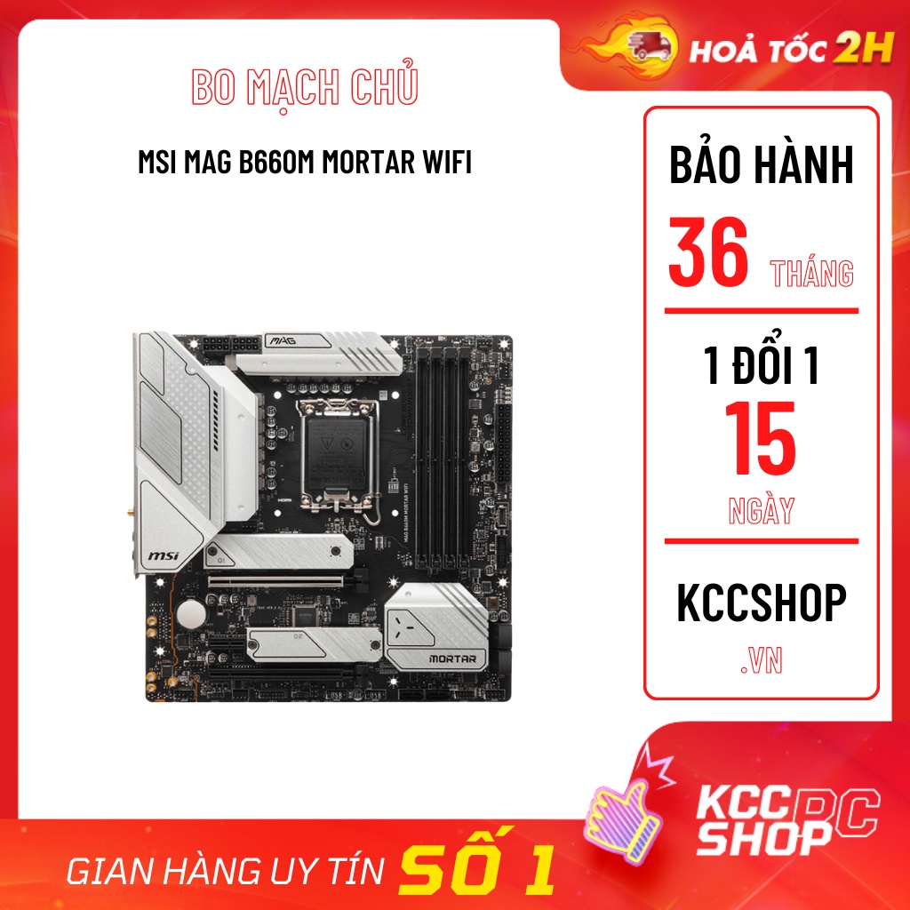 Mainboard MSI MAG B660M MORTAR WIFI(Intel B660, Socket 1700, m-ATX, 4 khe RAM DDR4)