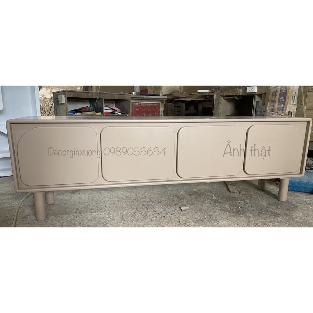 Kệ tivi, tủ trang trí chân tròn 160x50x30 #Decorgiaxuong