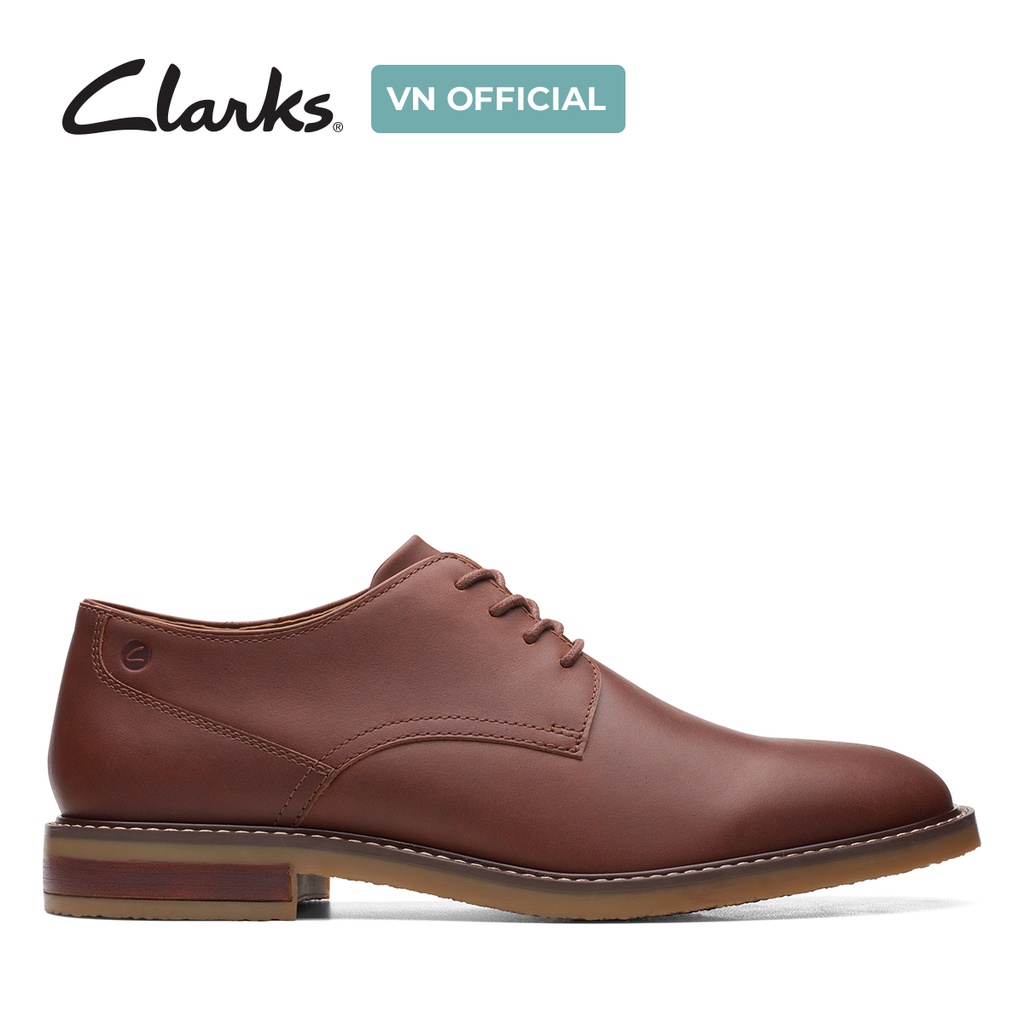 Giày buộc dây Tây Da Nam Clarks Jaxen Low màu Tan