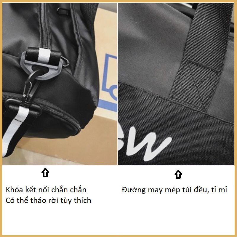 Túi Du Lịch, Túi Xách Tay Nam Nữ Thể Thao Chống Thấm Nước Cao Cấp HANABAG