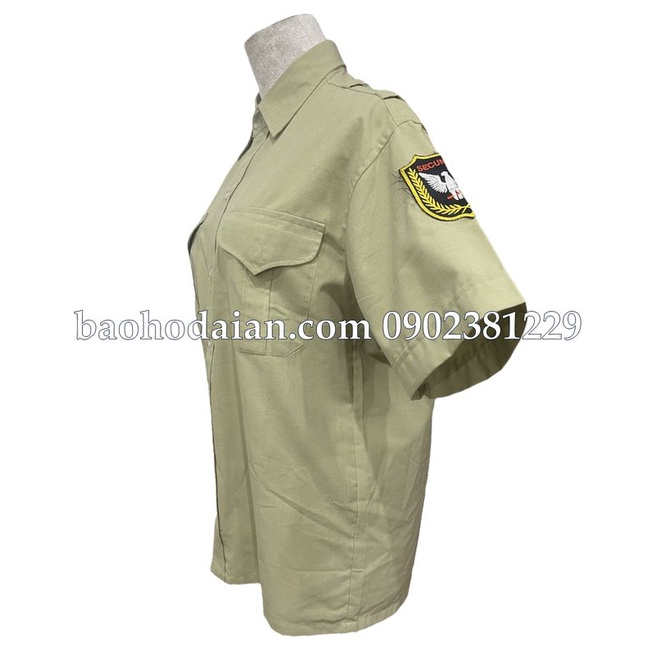 Áo bảo vệ tay ngắn màu xanh vỏ đậu vải kate Ford thoáng mát