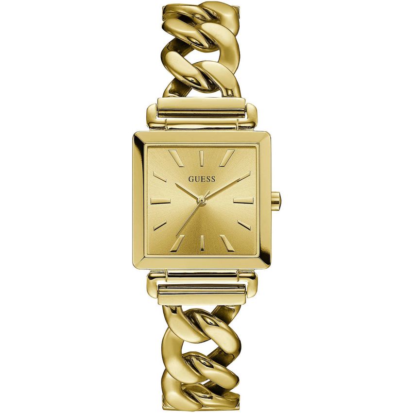 Đồng Hồ Nữ GUESS W1029L2 Dáng Xích Lắc Tay Mặt Vuông 28mm
