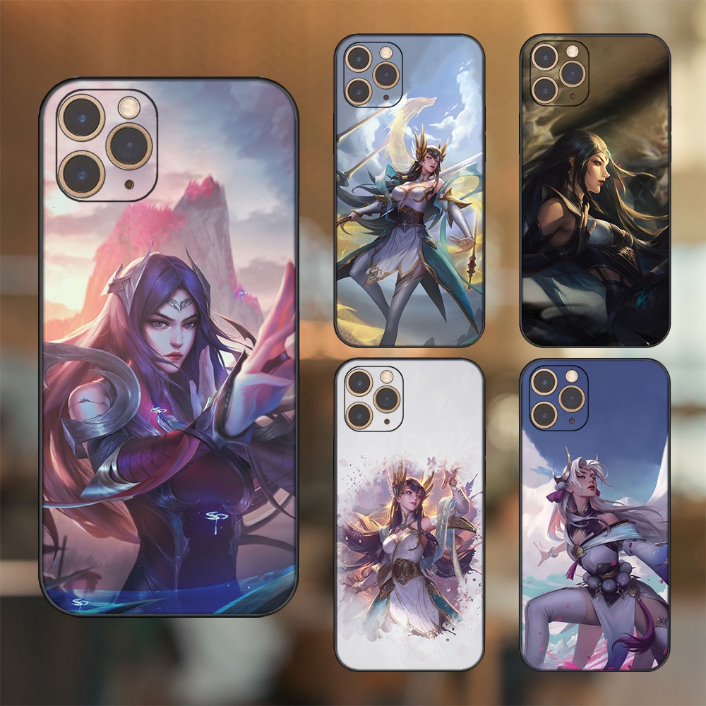 Ốp lưng iPhone 11 Pro dẻo đen cạnh vuông in hình Irelia Liên Minh Huyền Thoại