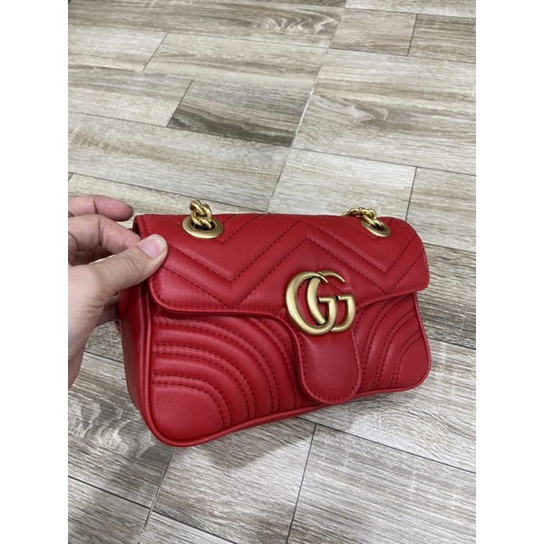 Túi si da thật hiệu GC Marmont 22
