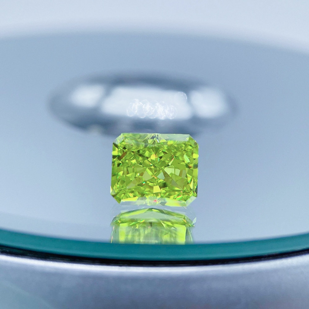 Cz Đá Cắt Táo Xanh Bằng carbon Cao Cấp Màu Sắc Đẹp Mắt