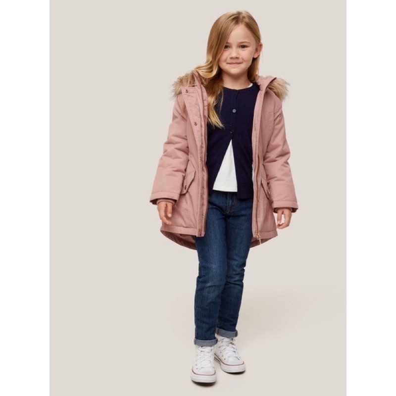 Áo parka An.ko bé gái hồng đất A55