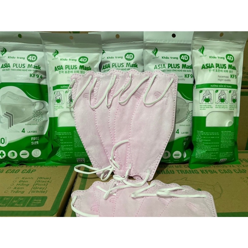 Sỉ Thùng 300 cái  Khẩu trang kF94 ASIA muốn sài hàng chất lượng thì mua ở đây nhé