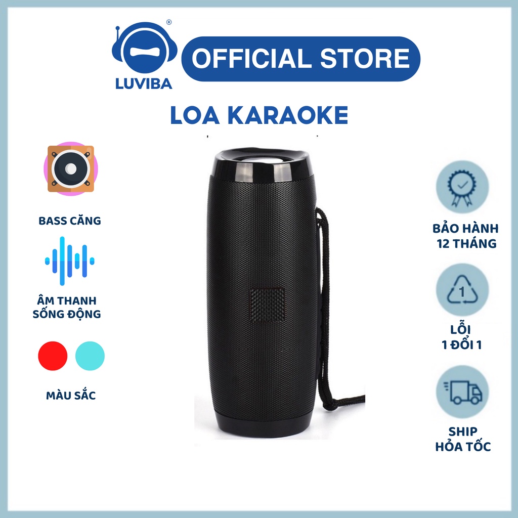Loa bluetooth mini dễ thương karaoke giá rẻ charge 3 4 LUVIBA MN04