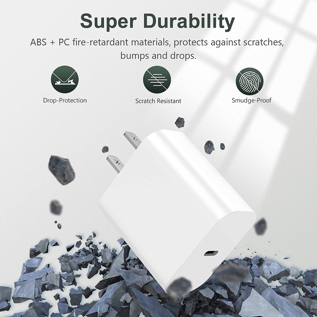 ANYTROX Củ sạc PD20W, đầu sạc nhanh USB/TYPE-C đảm bảo chất lượng 12 tháng OS/Android Giá rẻ nhất, khuyến mãi