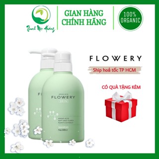   Hỏa tốc Hồ Chí Minh  Dầu Gội Xả Nước Hoa Muối Biển Flowery 500ml 
