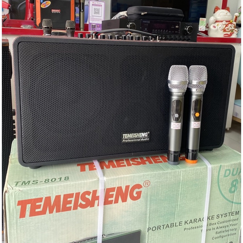 Loa karaoke xách tay chính hãng Temeisheng TMS-8018 công suất đạt 600W cực lớn