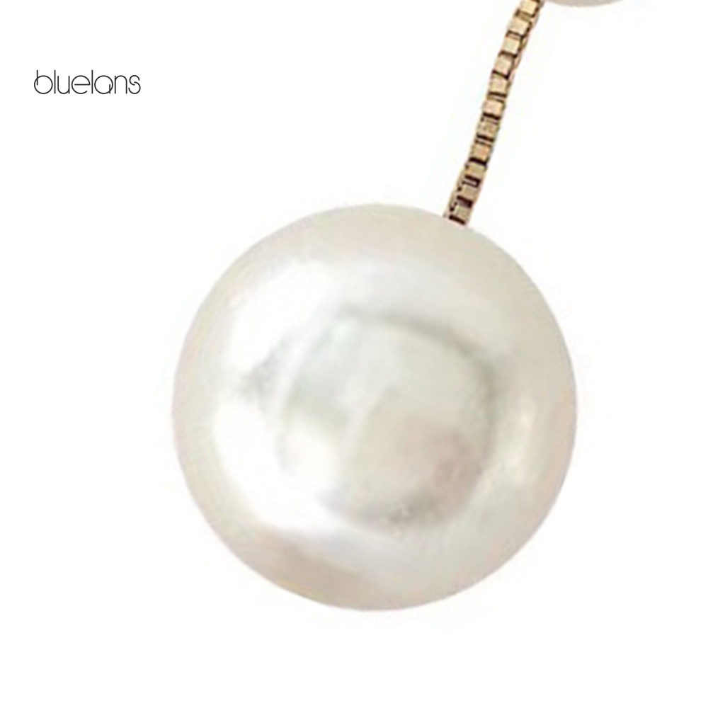 1 Đôi Bông Tai Dài Đính Ngọc Trai Giả Thời Trang Dành Cho Nữ