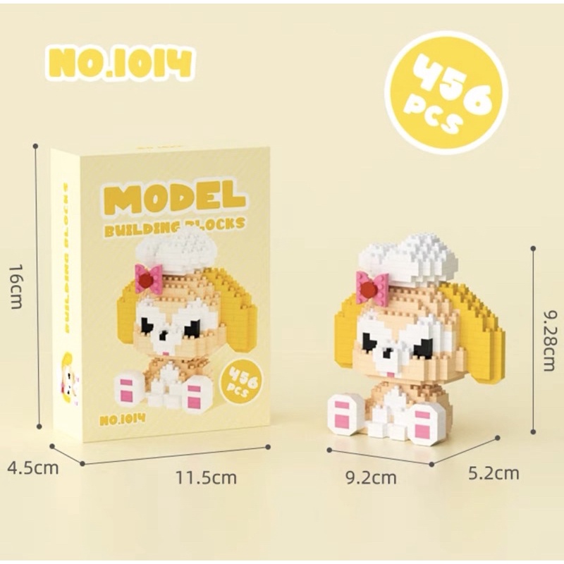 Mô hình lắp ghép lego 3D mini dễ thương