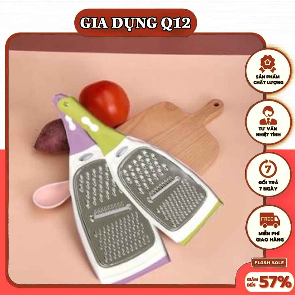 Dụng  bào rau củ 3 kiểu có tay cầm cao cao cấp,tiên dụng(giadungq12)