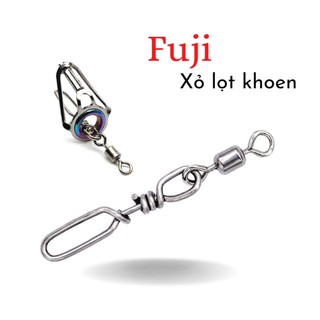 Khoá link câu cá Fuji lọt khe , xuyên khoen , chống mặn khóa câu mồi giả , nhái hơi tiện dụng tháo lắp SIZE S M L