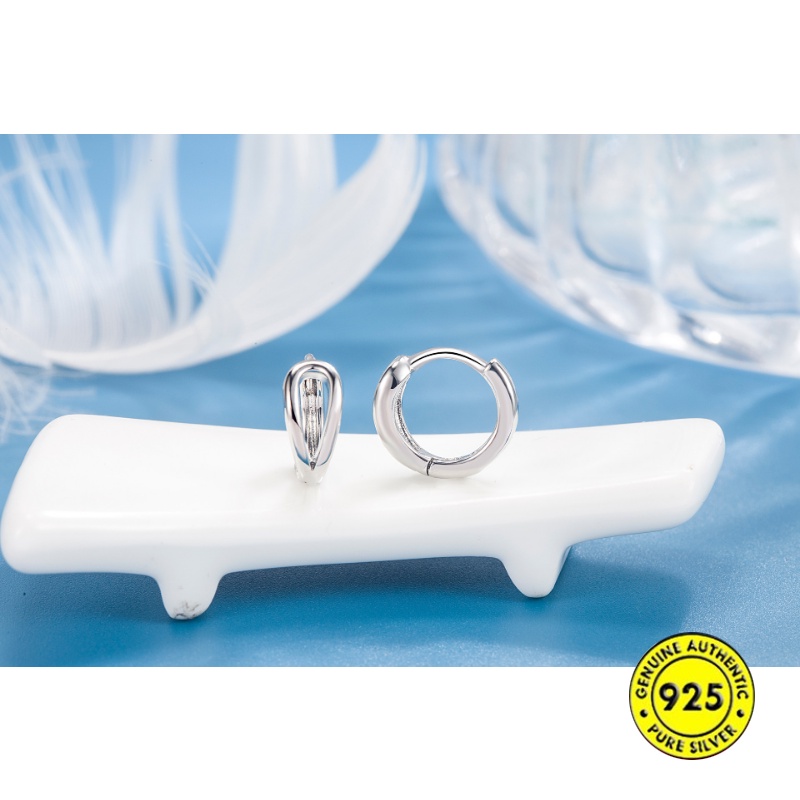 Khuyên Tai Dạng Kẹp Hình Giọt Nước Rỗng Đơn Giản Thời Trang Thu Đông U1435