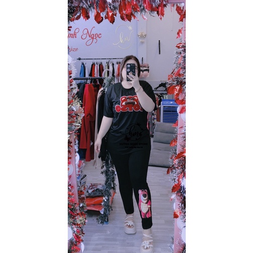 BIG SIZE Set Thun Gấu Dâu 60-95kg