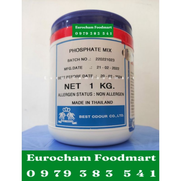 Bột Giòn Giò Phosphate Mix 1kg Phụ Gia Làm Giò Chả Xúc Xích Lạp xưởng Nem Chua