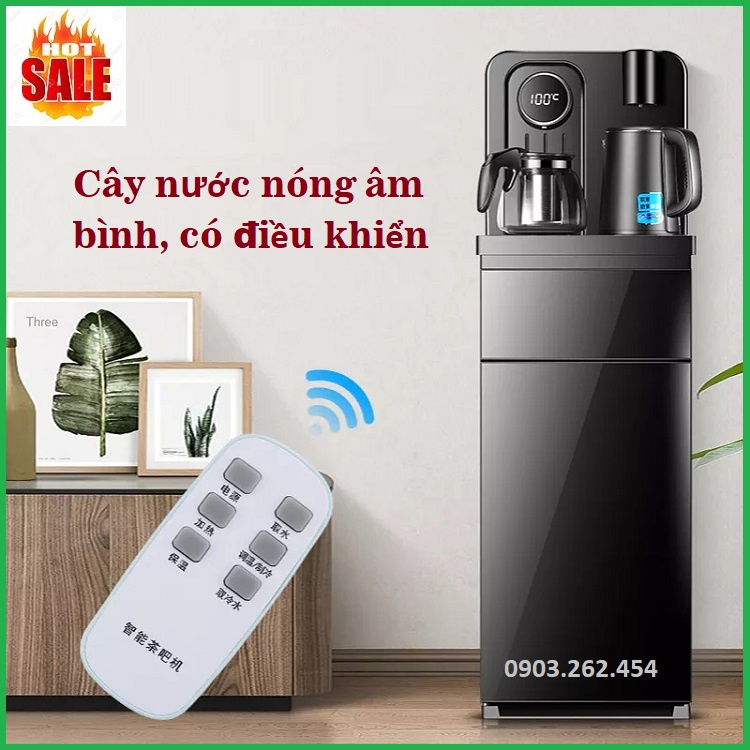 Cây nước nóng thông minh GD435, có điều khiển từ xa, tặng kèm 2 ấm đun nước - Kèm video và ảnh thật