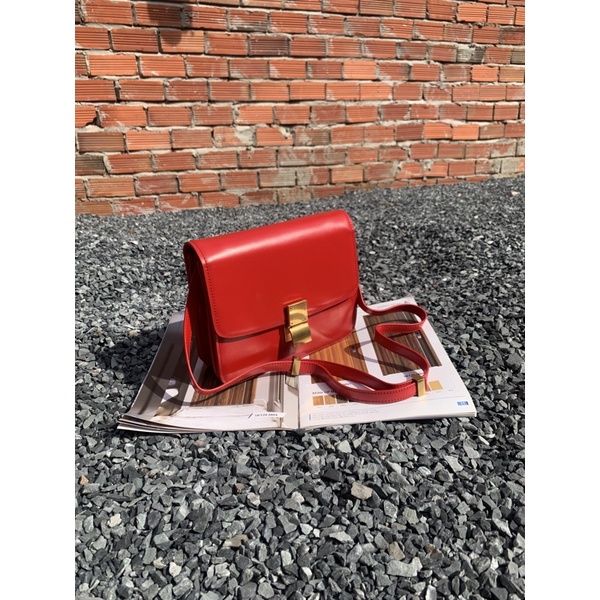 Túi si Céline - màu đỏ tươi
