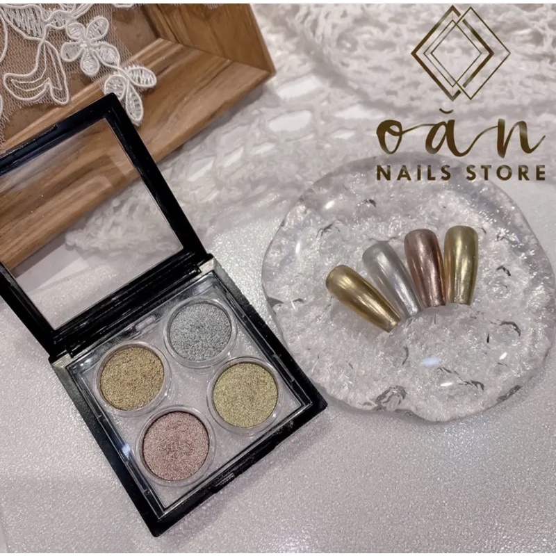 Set tráng gương nén 4 màu