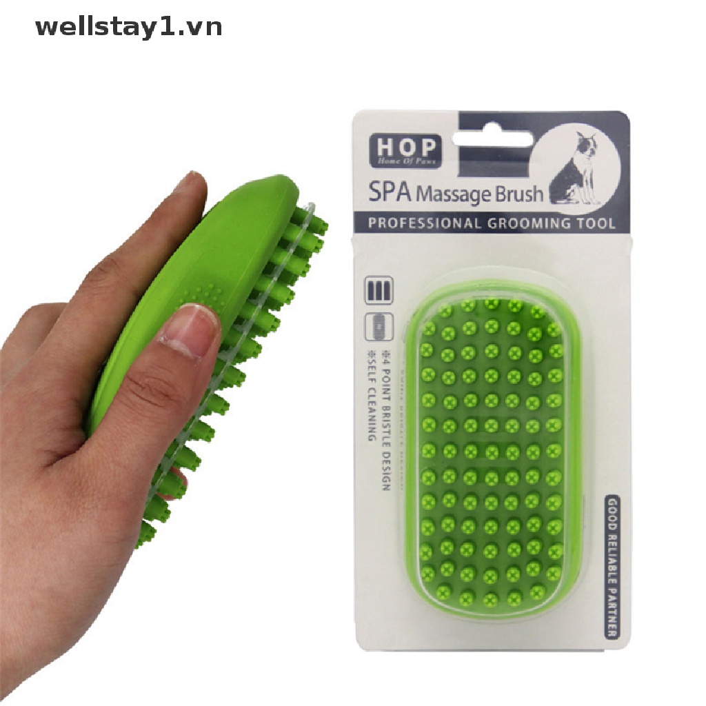 Găng Tay Cao Su Lược Chải Lông Tắm Cho Thú Cưng