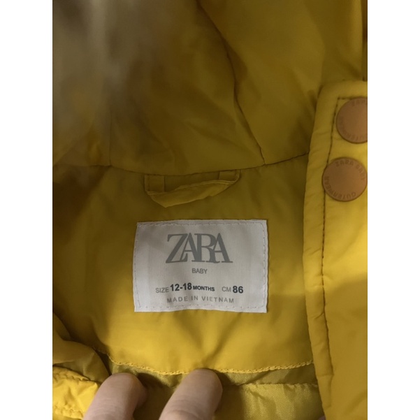 Áo phao parka zara cho bé size 86cm