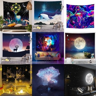 Thảm vải treo tường decor phòng ngủ thêm sinh động tặng kèm móc treo, tranh vải trang trí, background chụp ảnh