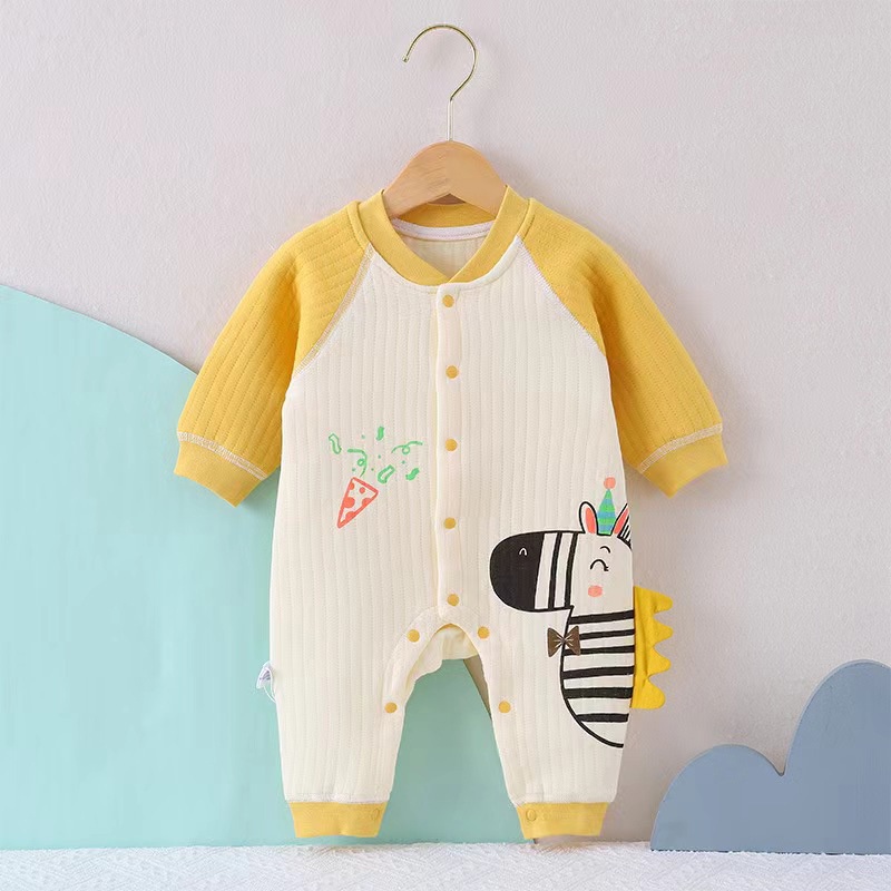 Bộ Áo Liền Quần Ấm Áp Thoải Mái Dễ Thương Cho Bé