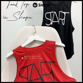 Mẫu tanktop chữ Start tập gym cho nữ đẹp [T109]