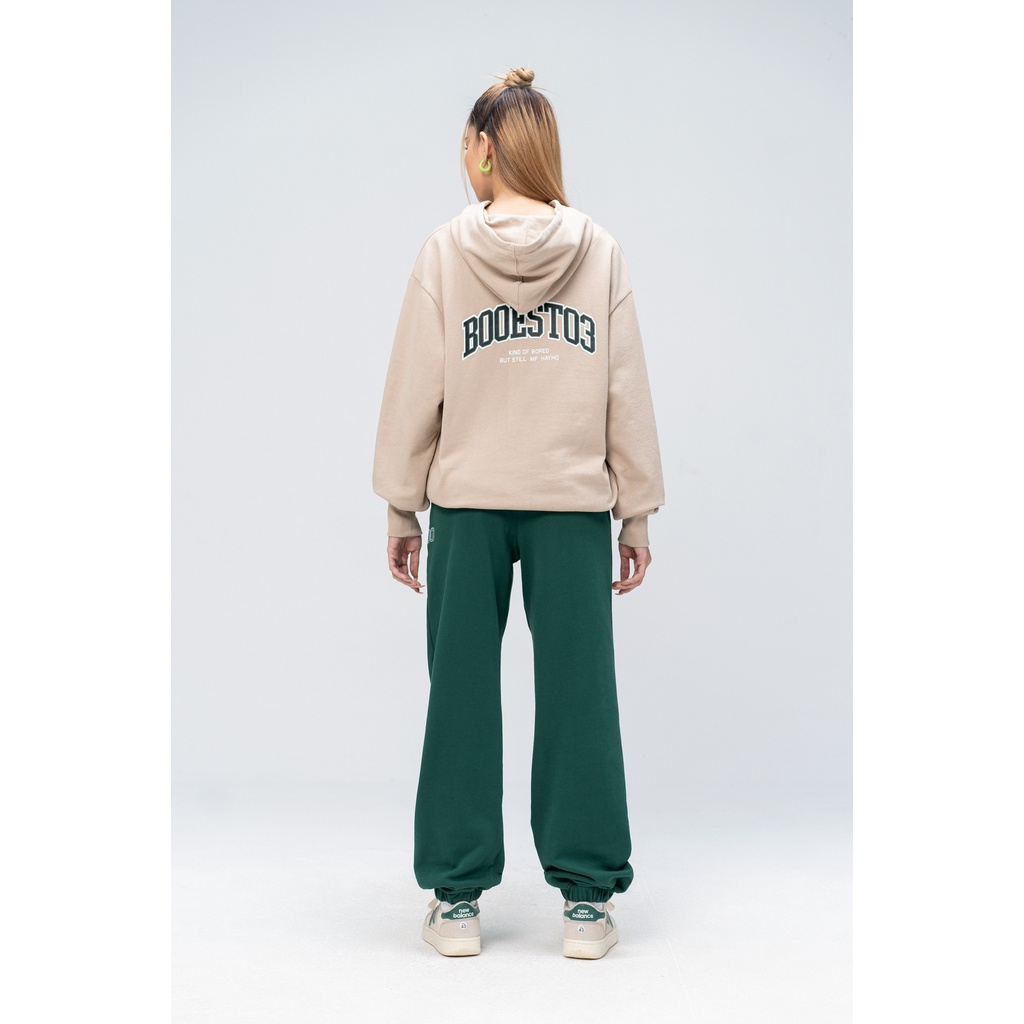 Áo Nỉ Mũ Unisex BOO Dáng Oversize In Lưng BOOEST03
