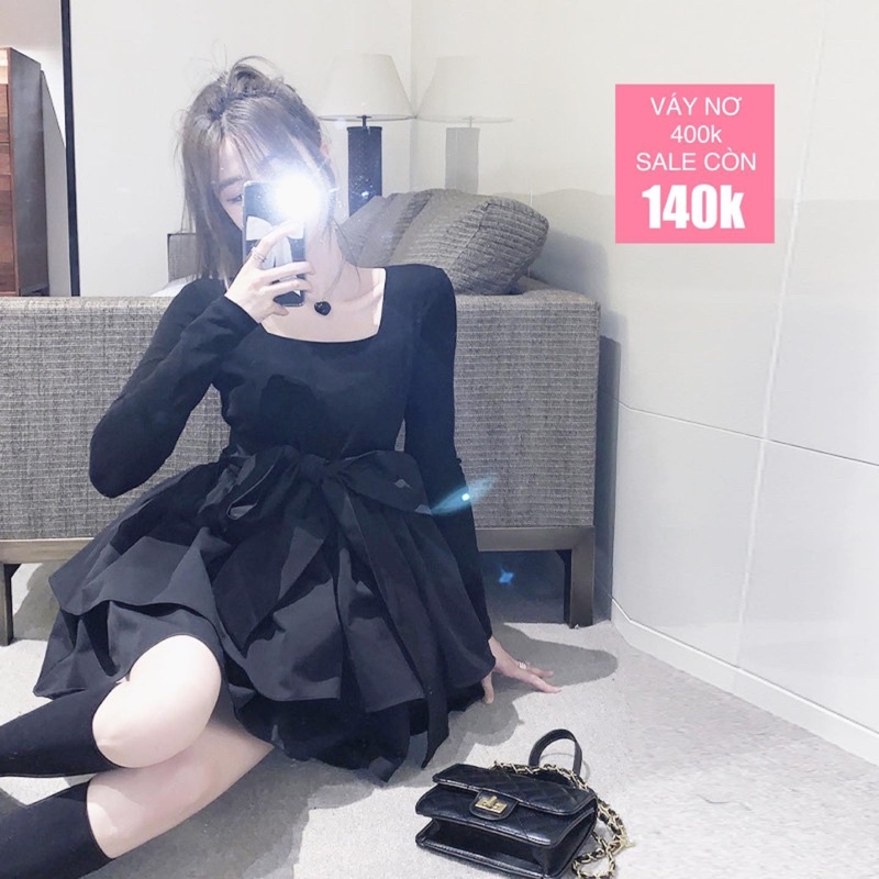 Váy buộc nơ bụng