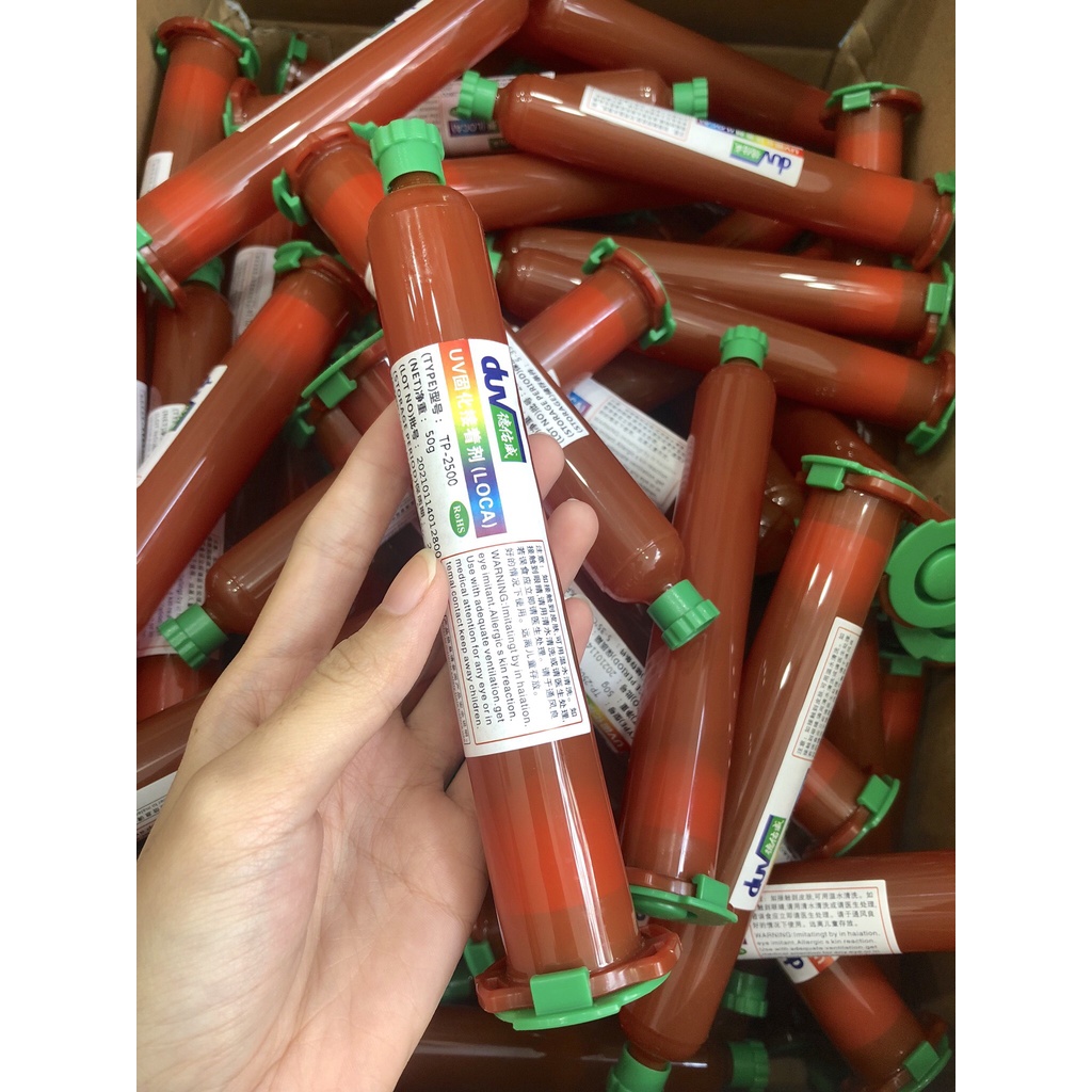 Keo UV nhỏ- lớn hỗ trợ lấy bọt màn hình