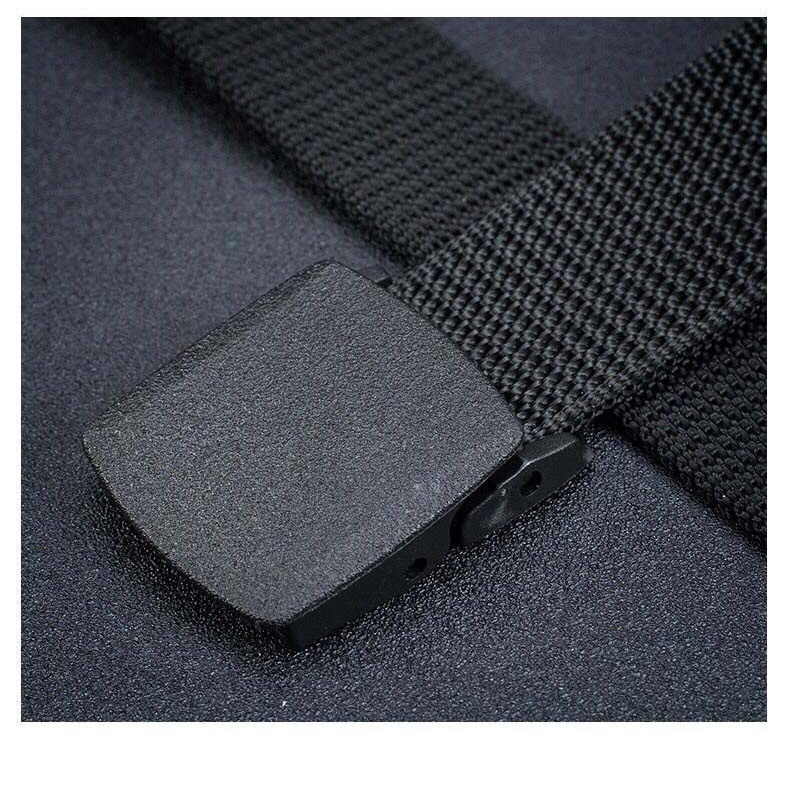 Dây thắt lưng nam vải dù canvas, nắp nhựa gập thời trang, thắt lưng quân đội Cope88