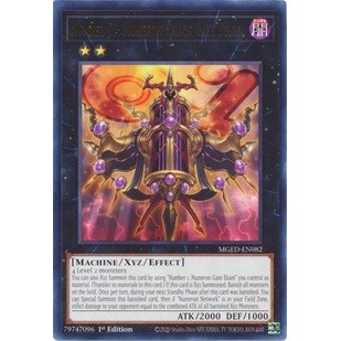 Thẻ bài yugioh - tcg - number c1: numeron chaos gate sunya / mged-en082