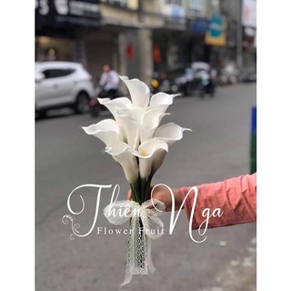 Hoa Rum cầm tay cô dâu bằng lụa 170