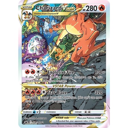 Thẻ Bài Pokemon Charizard VSTAR - SWSH262 - Alternate Art Promo