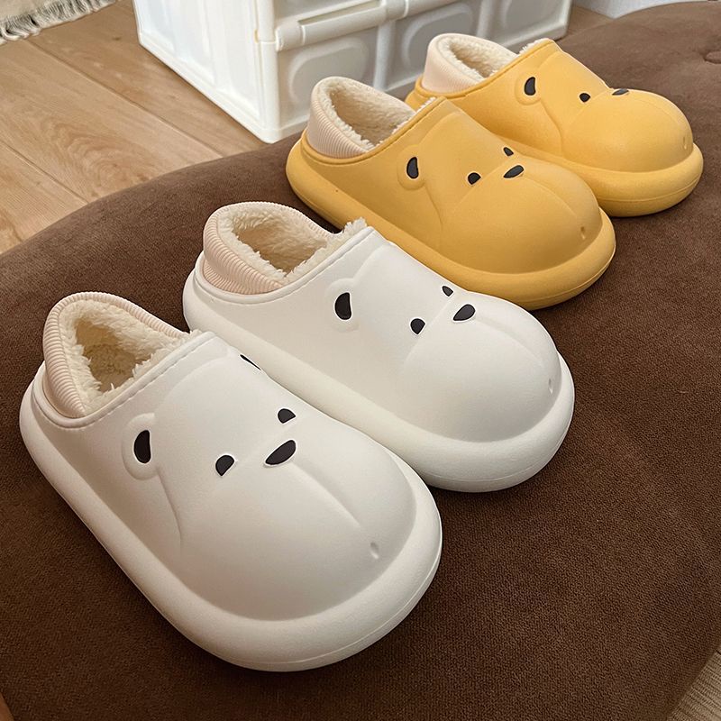 Dép Bông Đi Trong Nhà Hình Gấu Dễ Thương Cho Cặp Đôi