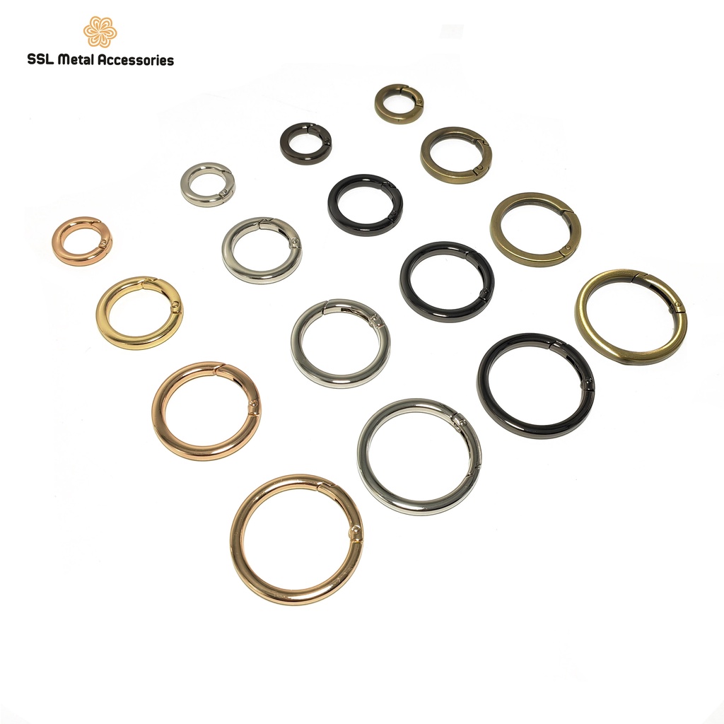 Khoen đồng cao cấp thời trang mới nhiều kích thước cho phụ kiện móc khóa YL-076 16mm/25mm/32mm/38mm