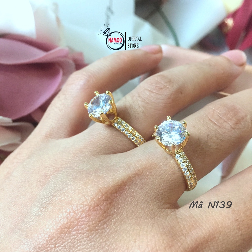 Nhẫn Đính Đá Ổ Cao N139 Cho Nữ Cực Sang Trọng