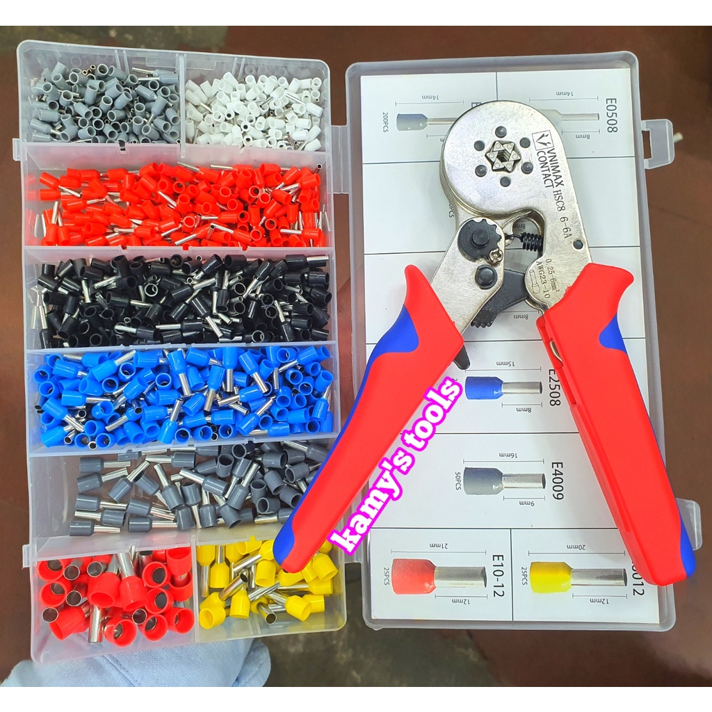 KÌm bấm cos lục giác HSC8 6-6A Vnimax Contact pin tròn rỗng tự điều chỉnh chính hãng