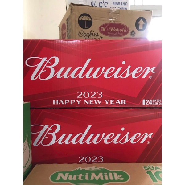 Thùng 24 Lon Bia Budweiser Lon 330ml