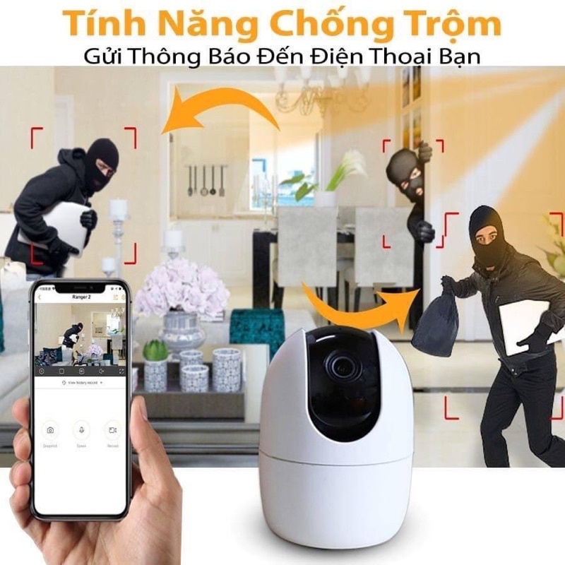 Camera wifi imou 4MP 2K siêu nét XOAY 360, đàm thoại 2 chiều A22 A42 A43