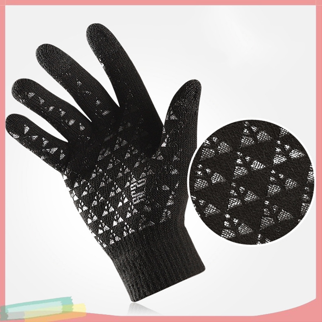 Găng tay giữ ấm cảm ứng chất liệu sợi acrylic thân thiện với làn da