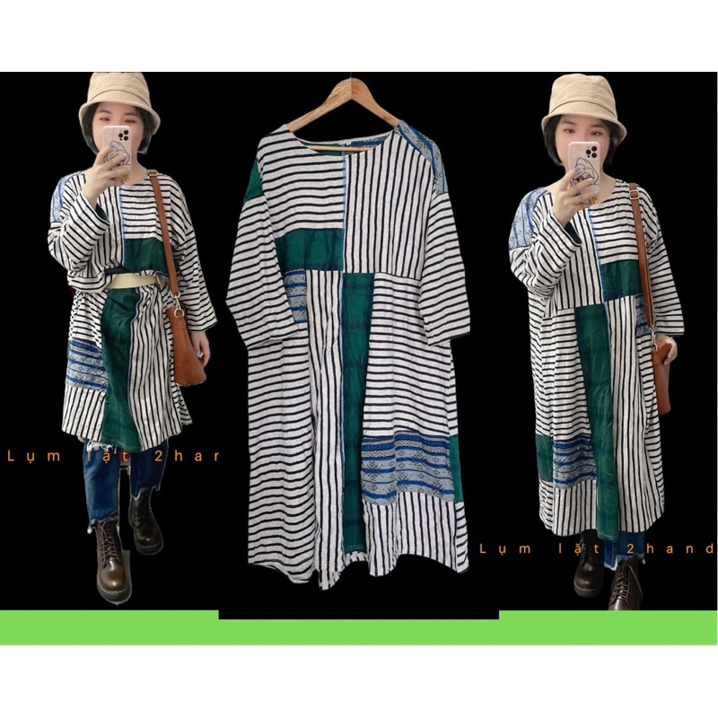 Set váy nữ vintage tiểu thư 2hand, Set chân váy độc lạ cá tính nhật bản 2hand